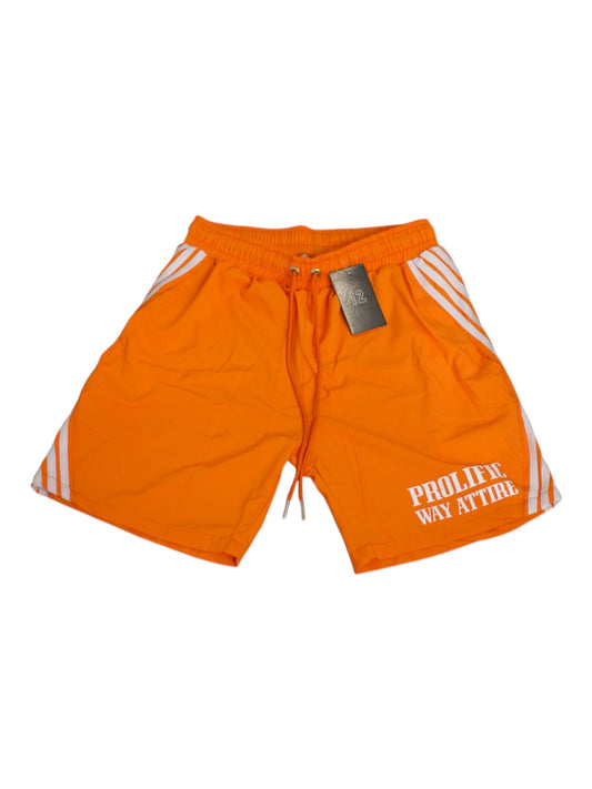 Orange Prolific Way Running Shorts