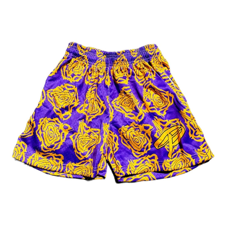 Purple Prolific Mesh Shorts